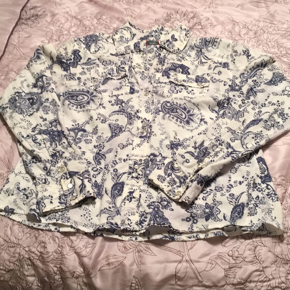 Old Navy cotton print shirt